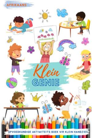 'n Kleurryke aktiwiteits boek vol interaktiewe aktiwiteite vir jong leerders.